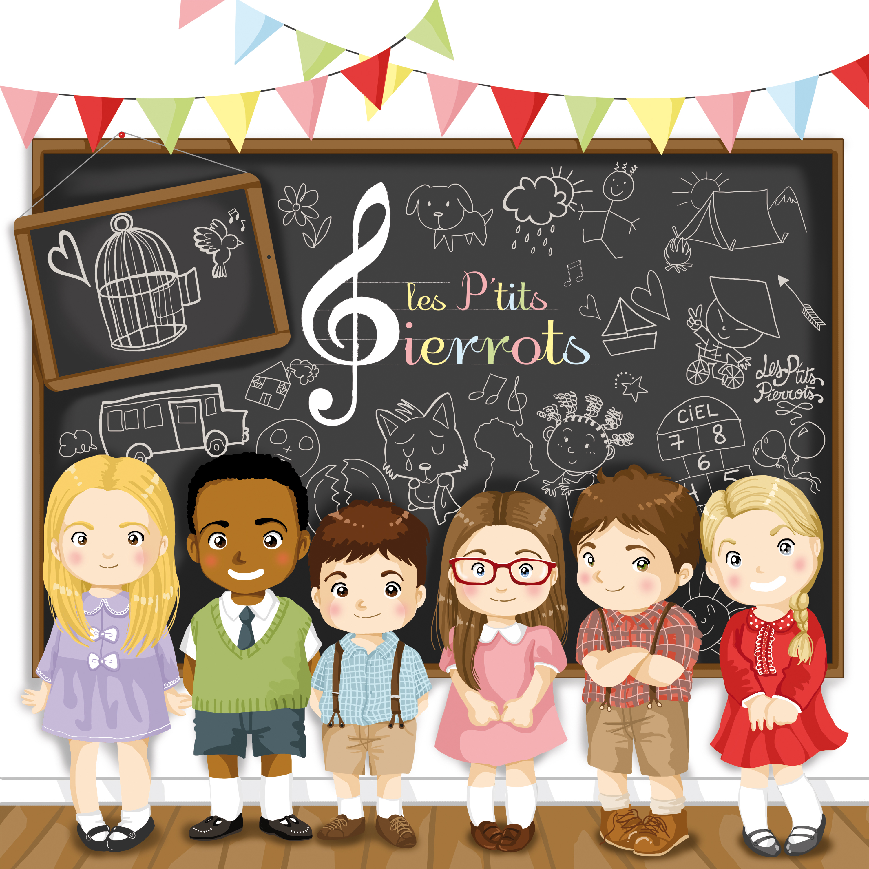 Photo de couverture de l'album de Les P'tits Pierrots